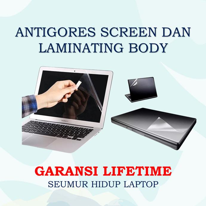 Jual PAKET ANTIGORES FULL BODY LAMINATING UNTUK LAPTOP 11, 13, 14, 15