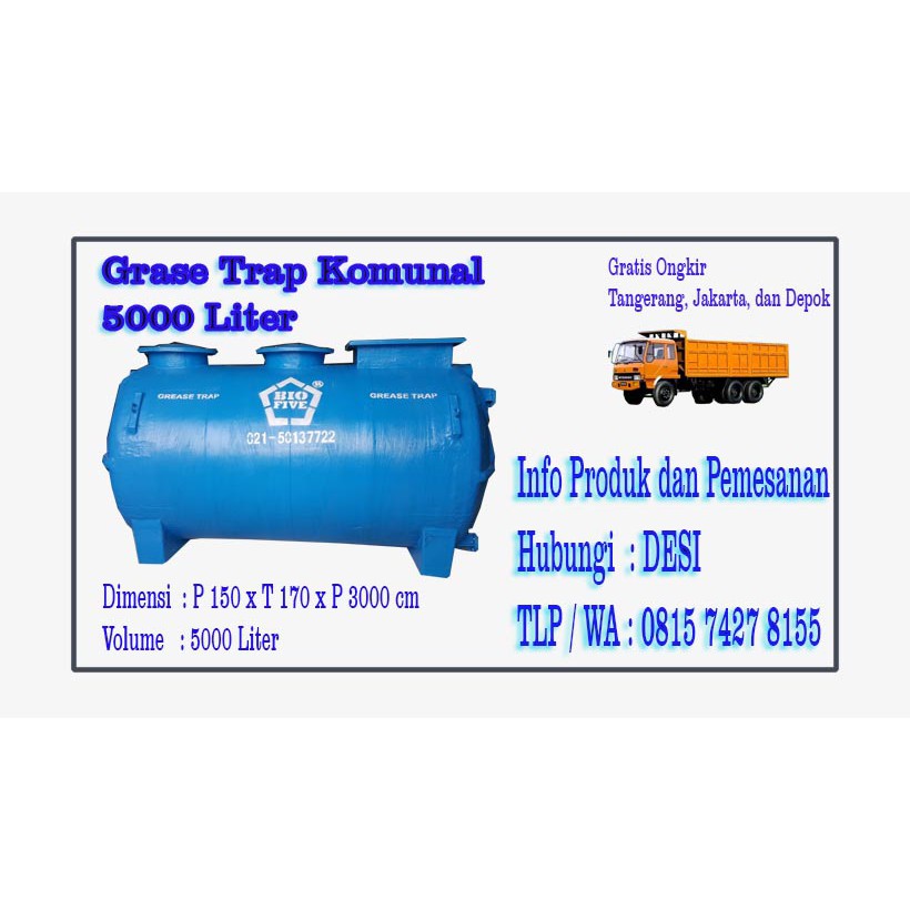 Jual Grease Trap Komunal 5000 Liter | Shopee Indonesia