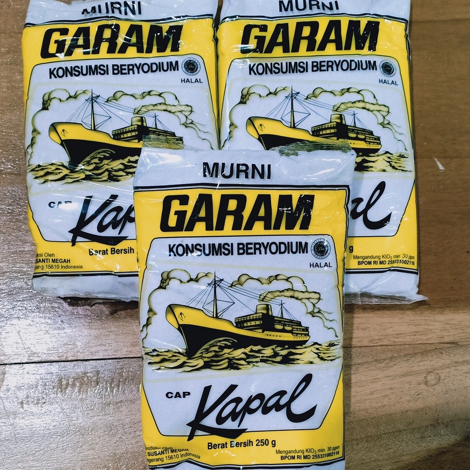 Jual Garam Dapur cap Kapal 250 gr | Shopee Indonesia