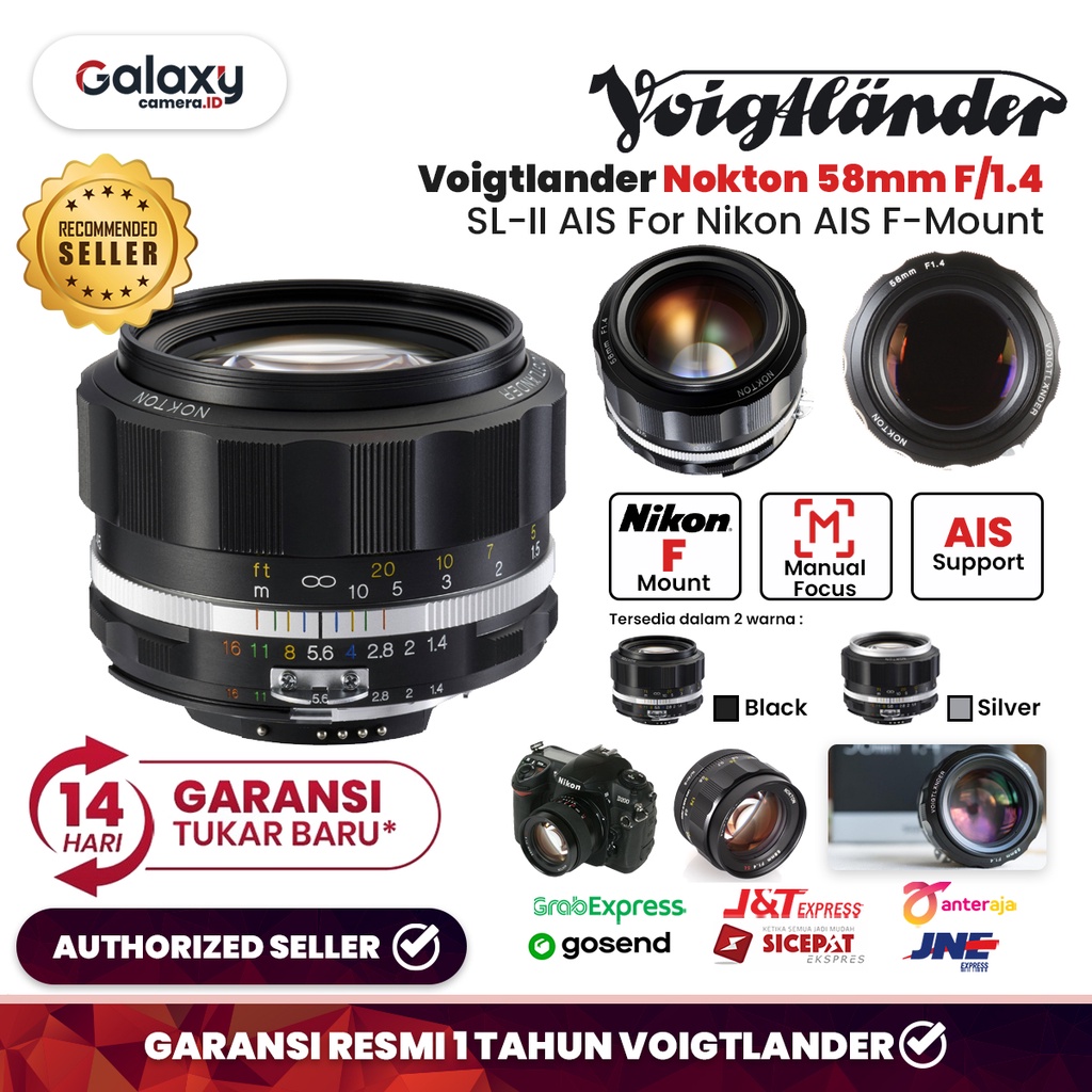 Voigtlander NOKTON 58mm F1.4 SL IIs Nikon Ai S - Máy Ảnh - Máy Quay - FlyCam - Thiết bị Studio