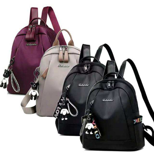 Sell Tas Ransel Wanita Kulit Import Asli Warna Black (Hitam)