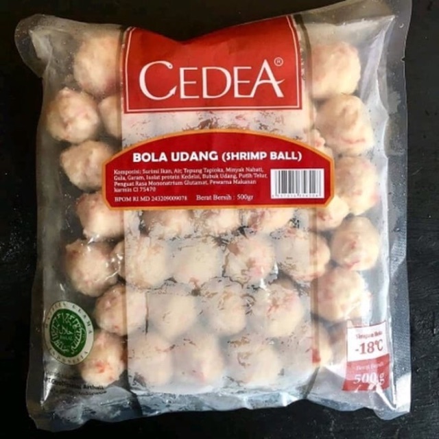 Jual Cedea Shrimp Ball Bakso Udang 500gr Frozen Food Shopee Indonesia