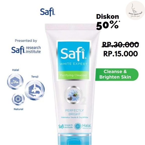 Jual Face Wash Safi White Expert Purifying Cleanser 50 gr Shopee