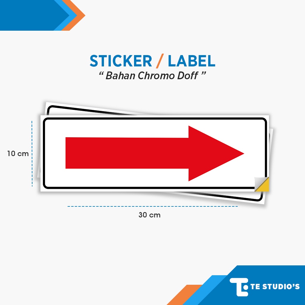 Jual Stiker Arah Panah Rambu Tanda Sign Arrow Label Sticker K3 Safety ...