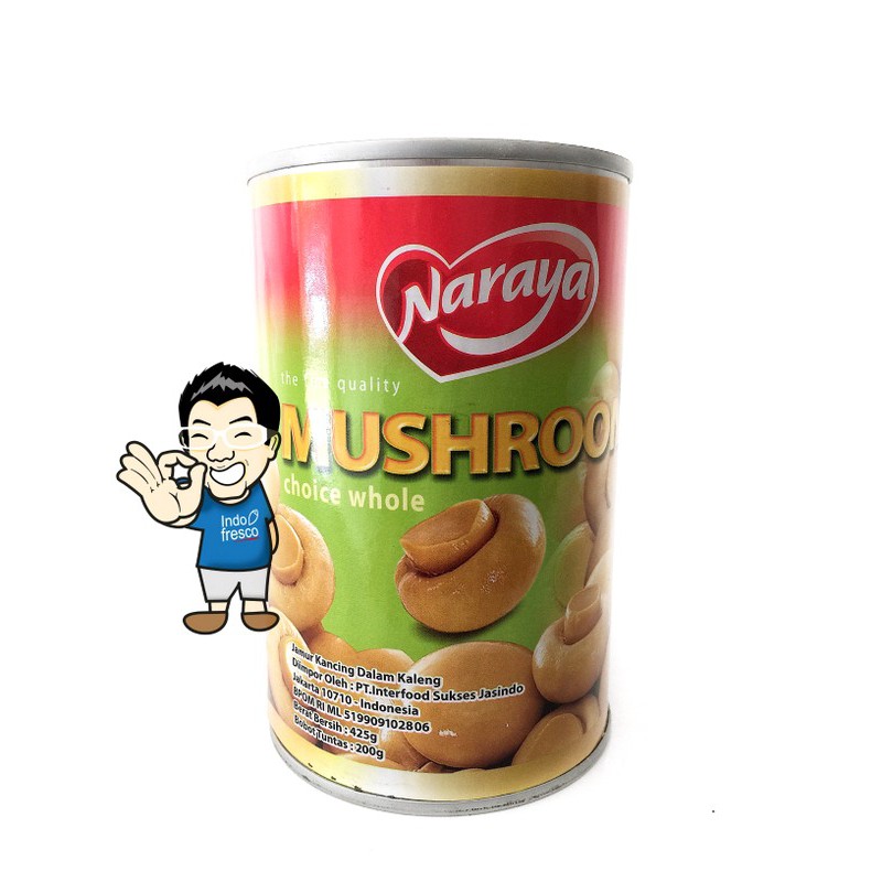 Jual Naraya Mushroom Canned Jamur Kaleng 425g Shopee Indonesia