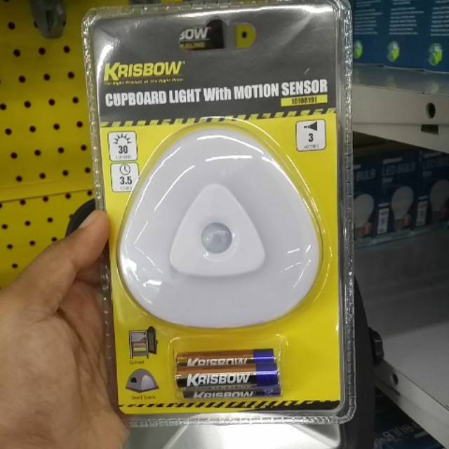 Jual Krisbow cupboard light with motion sensor + baterai | Shopee Indonesia