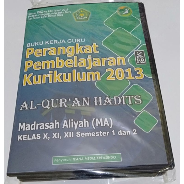 Jual CD RPP MA Al Qur'an Hadits Kelas X-XI-XII, Sepuluh, Sebelas Dan ...