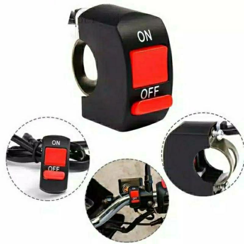 Jual Saklar On Of Saklar Tombol On Off engine atau lampu Universal plus ...