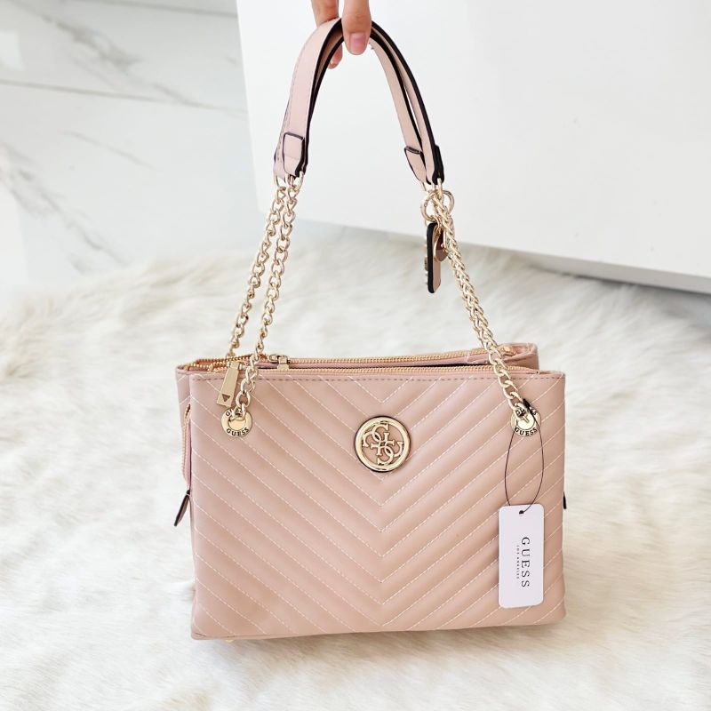 Guess Blakely Square Tote Bag Original Guess Blakely Status Luxe Satchel Original Shoulder Bag Guess Original Guess Blakely Guess Bag Tas