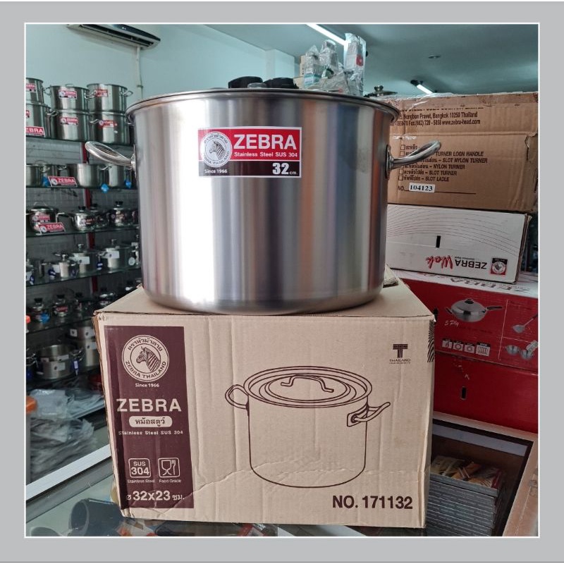 Jual 171132 Panci Stock Pot Zebra D32x23cm, SUS 304, Zebra made in