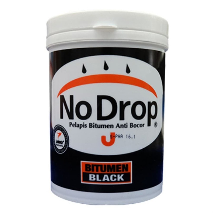 Jual Cat Pelapis Anti Bocor No Drop Bitumen Black 1kg / Nodrop 1kg ...