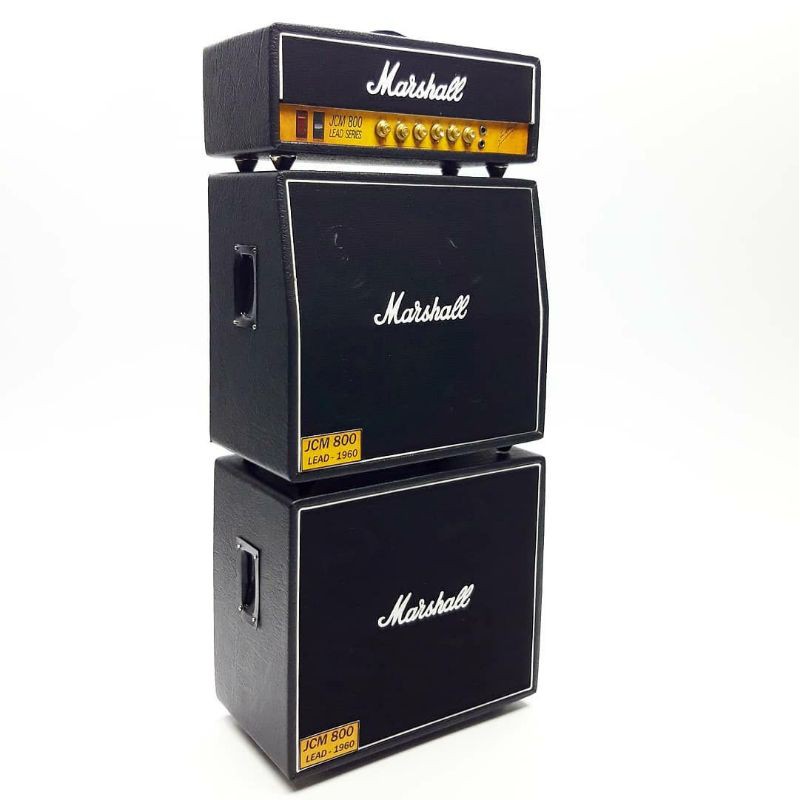 Jual Miniatur Amplifier Sound Marshall JCM800 3 Stack Black Photography ...