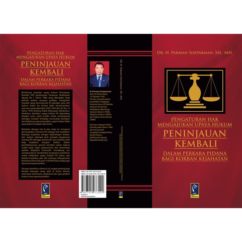 Jual Buku Original Pengaturan Hak Mengajukan Upaya Hukum Peninjauan Kembali Dalam Perkara Pidana 9937