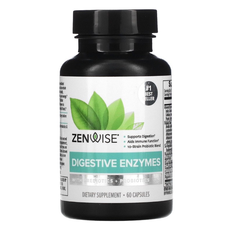 Jual Zenwise Health Digestive Enzymes with Prebiotics + Probiotics 60