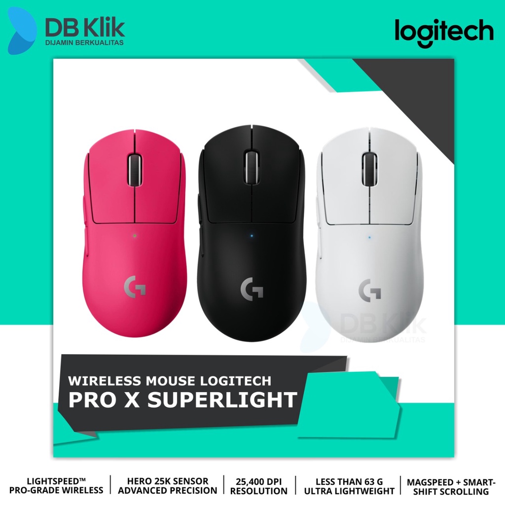 Jual Mouse Gaming Logitech G PRO X Superlight Wireless (25400 DPI