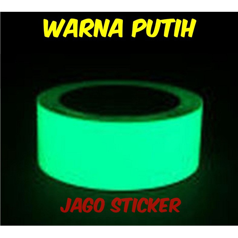 Jual Sticker Glow in the dark / Stiker Fosfor unik 5cm x 100cm /rol ...