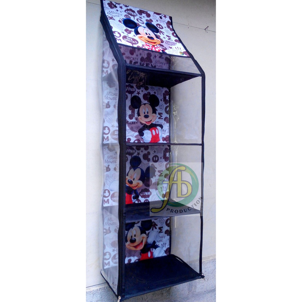 Jual Rak Helm Gantung Karakter Organizer Kartun MICKY MOUSE HITAM ...