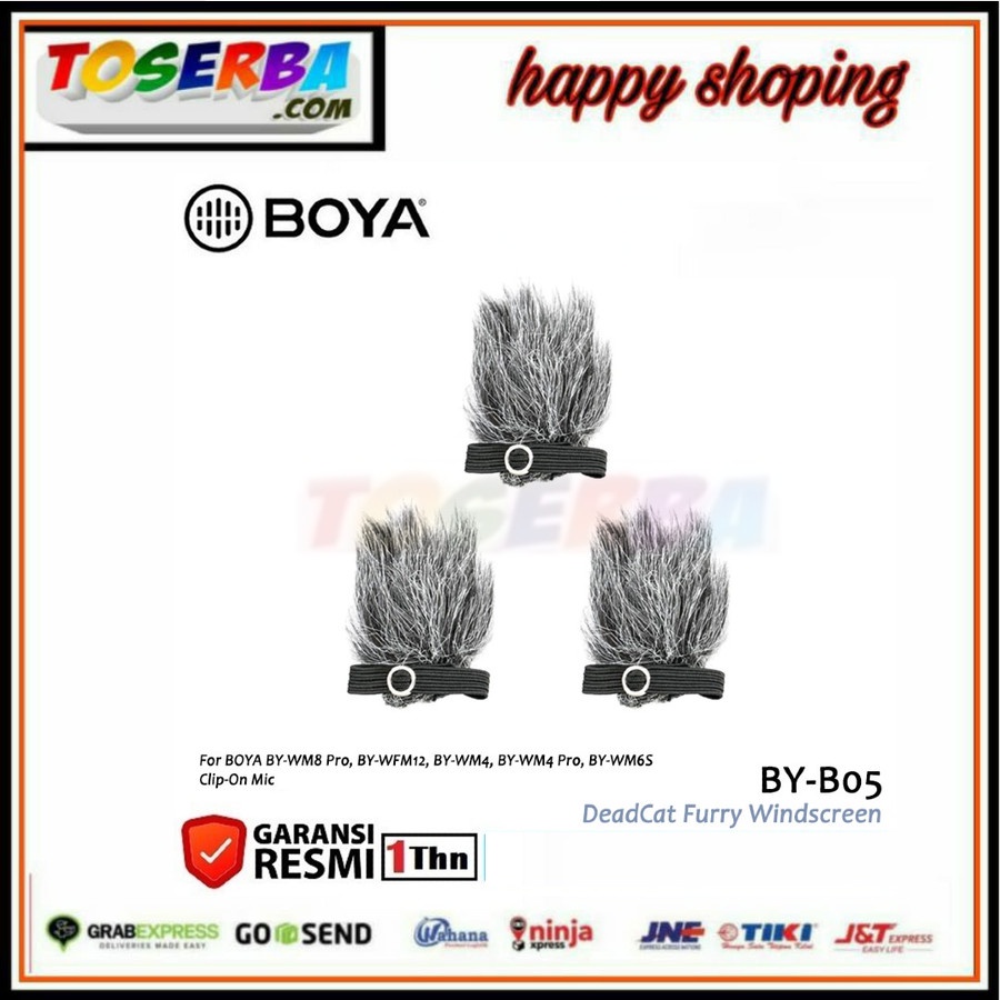 Jual Boya BY-B05 Deadcat Furry Windscreen for Lavalier Microphone ...