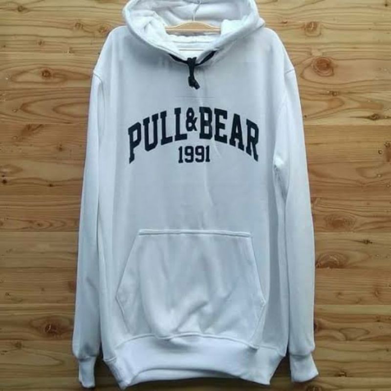 Hoodie pull and online bear putih