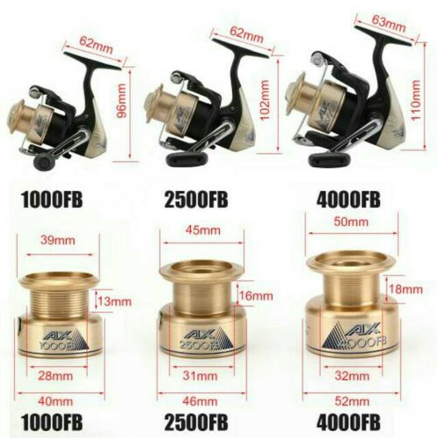 harga reel pancing shimano ax 4000 fb Reel SHIMANO ax 4000