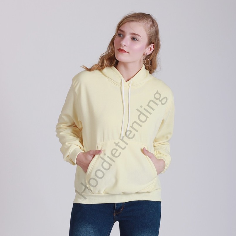 HOODIETRENDING Hoodie Jumper YELLOW CREAM Unisex