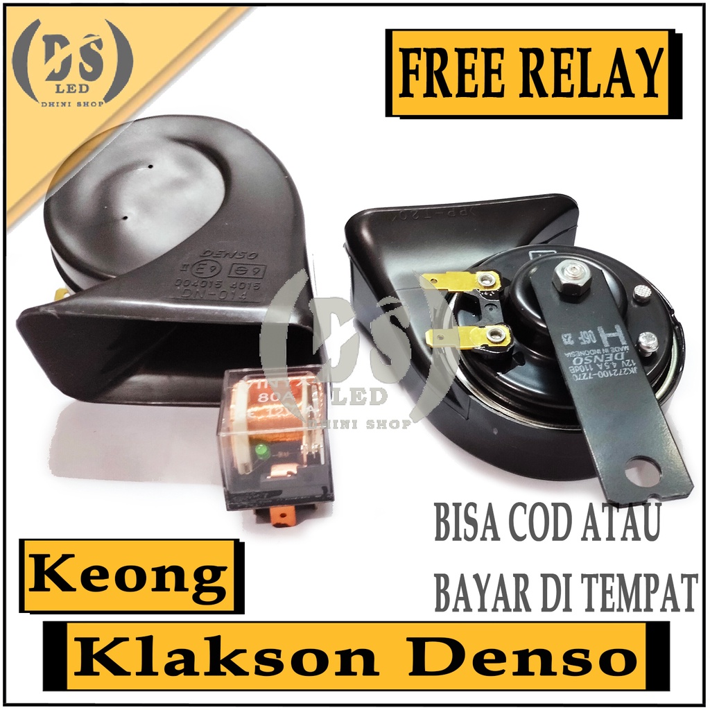 Jual Klakson Denso Keong/Klakson Trompet Denso untuk Motor/Mobil (FREE