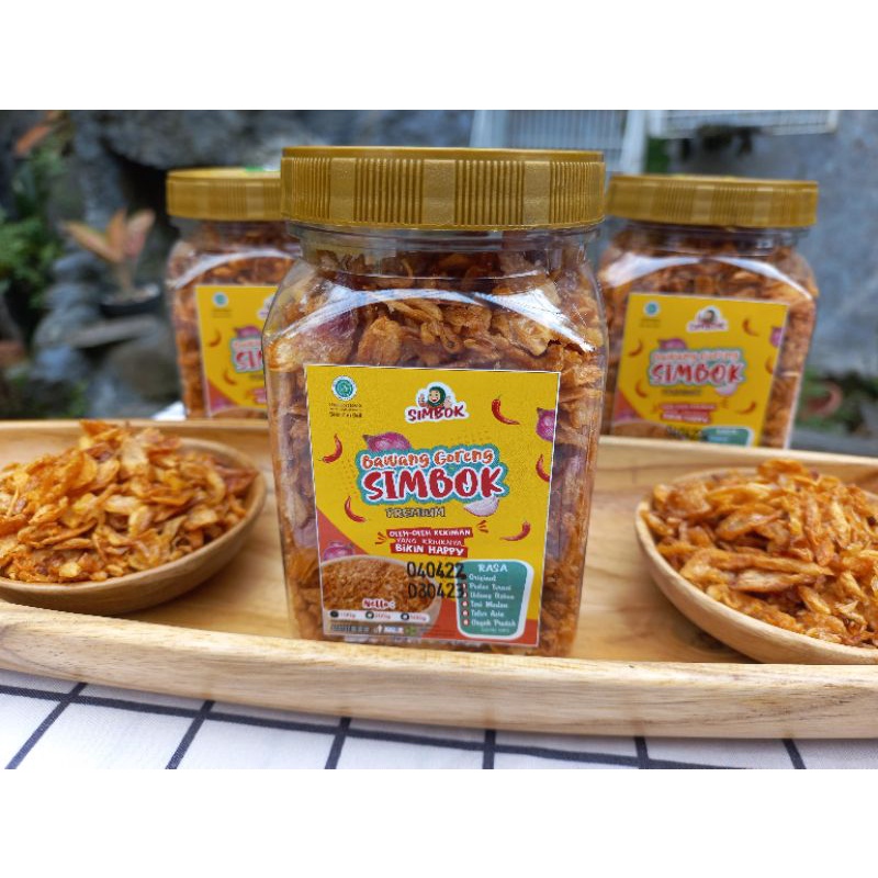 Jual Bawang Goreng Brebes Simbok Original Toples 100gram enak , renyah ...