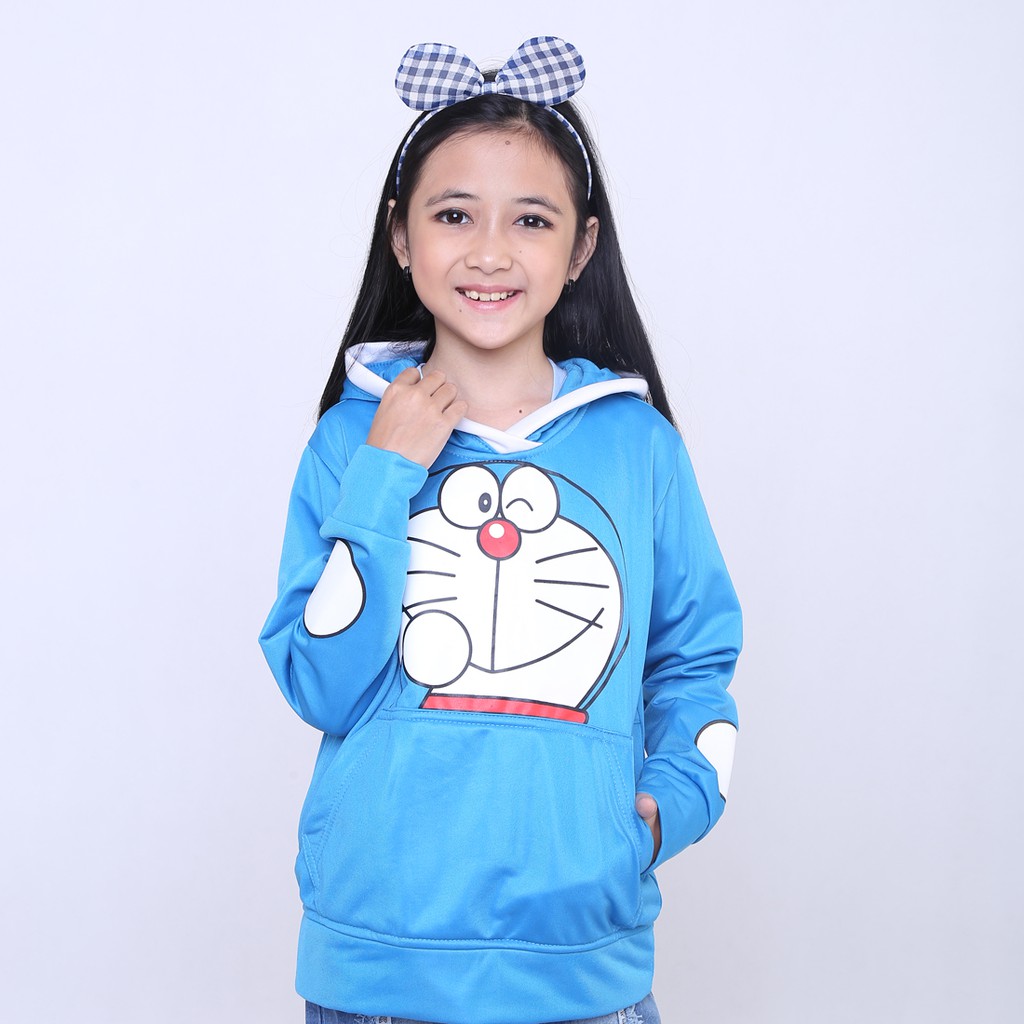 Jaket hoodie doraemon best sale