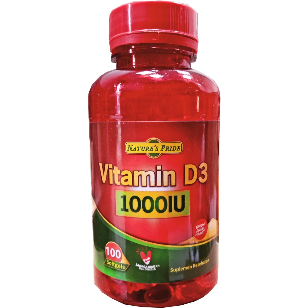 Jual Nature's Pride Vitamin D3 1000 IU isi 30 Kapsul Shopee Indonesia