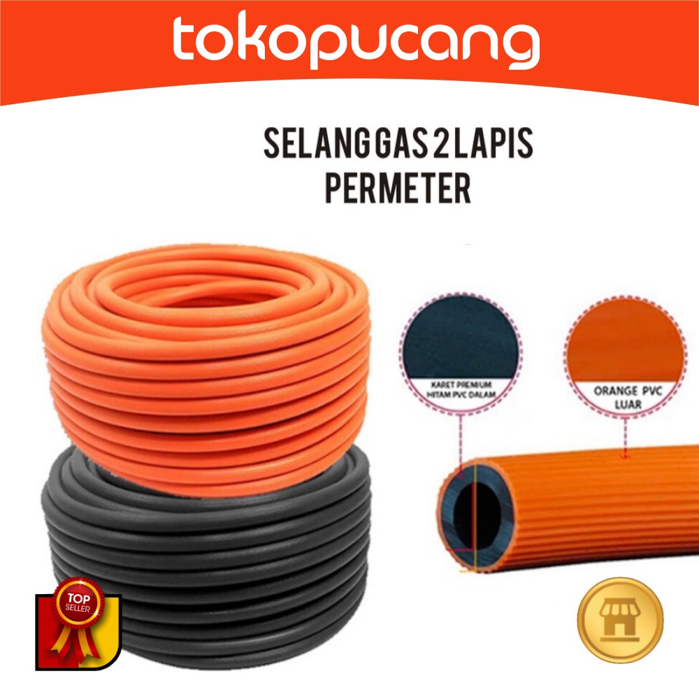 Jual Selang Gas lpg elpigi PERMETER 2 ply selang Gas Meteran 2 Lapis ...