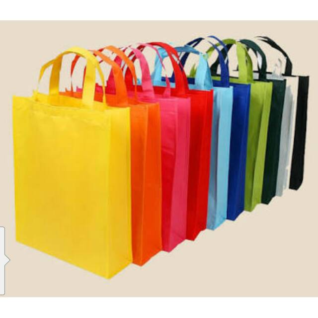 Jual Goodie bag murah FREE SABLON minim 60pcs Grosir tas spunbond