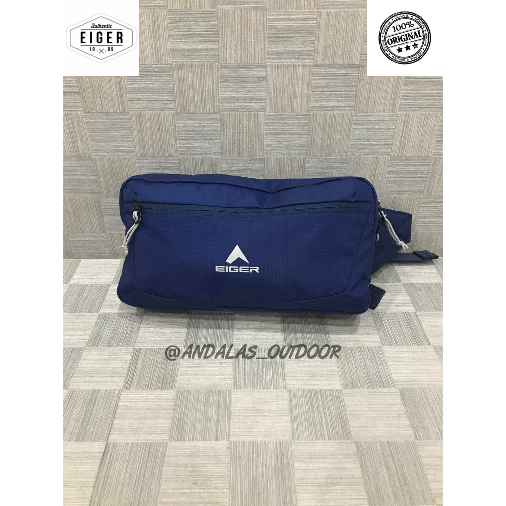 Jual Eiger Waistbag Maleo W Folded Blue Shopee Indonesia