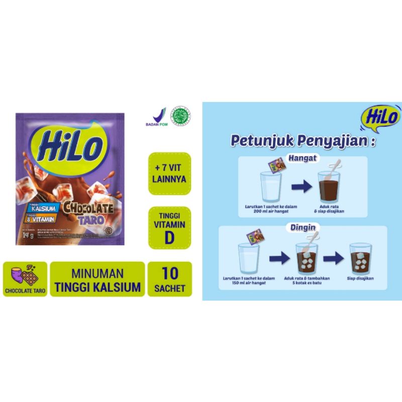 Jual susu Hilo chocolate taro | Shopee Indonesia