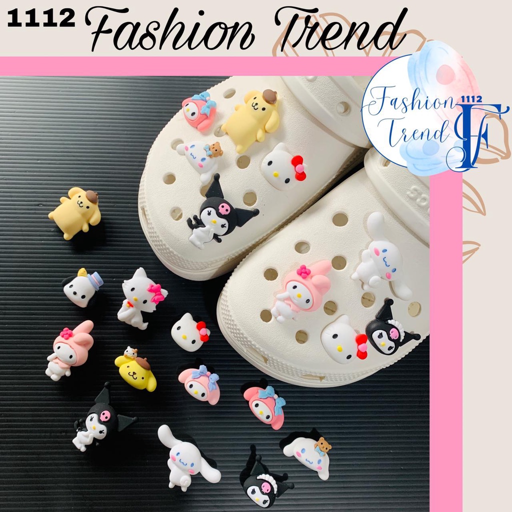 Jual Fashion trend 1112 crocs jibbitz designer kuromi and friends Shopee Indonesia