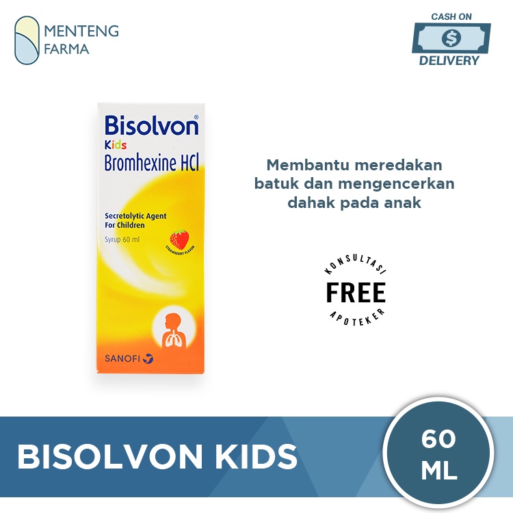 Jual Bisolvon Kids Sirup 60 ML - Obat Pereda Batuk Anak | Shopee Indonesia