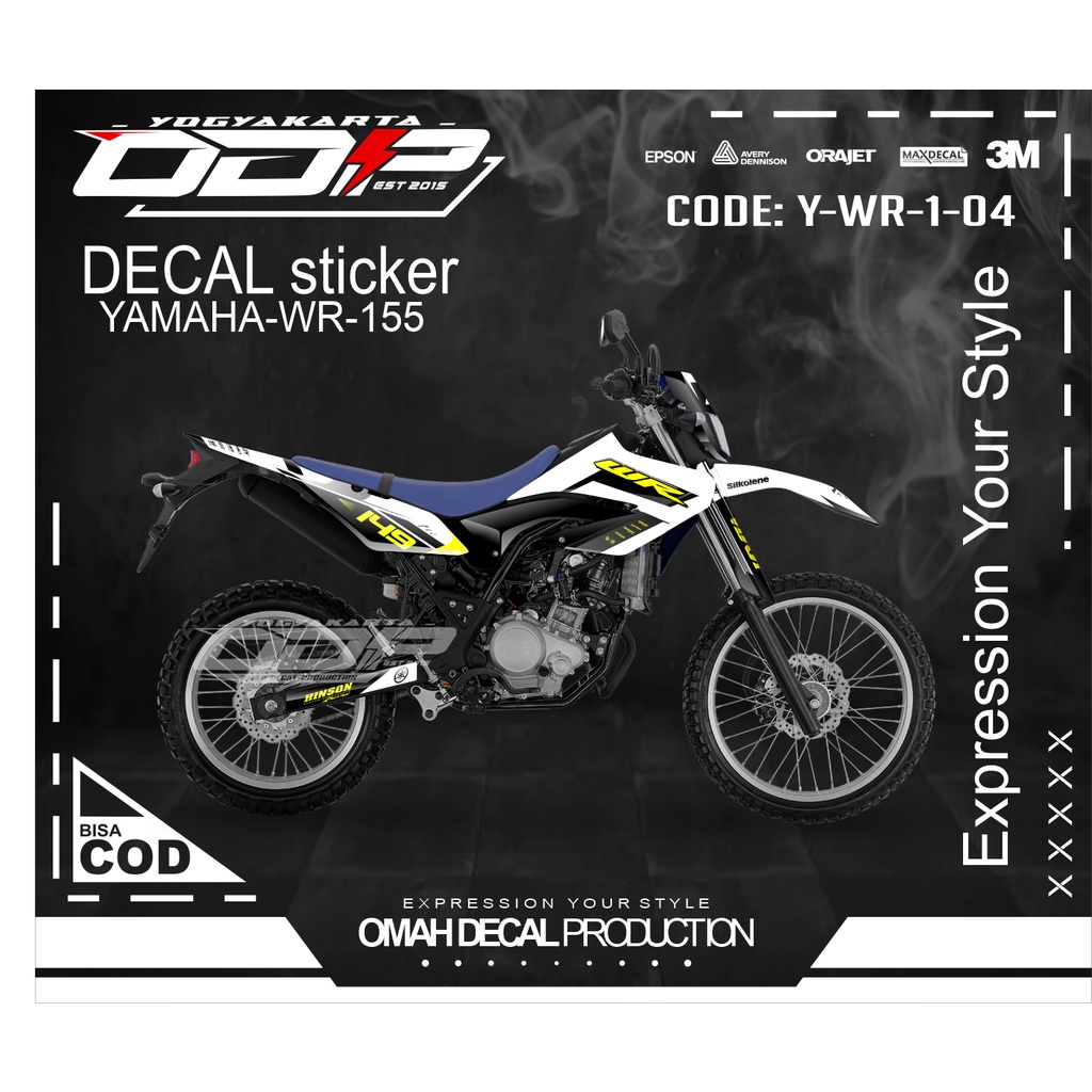Jual STIKER DECAL MOTOR WR 155 YAMAHA DECAL MOTOR KEREN KEKINIAN ...