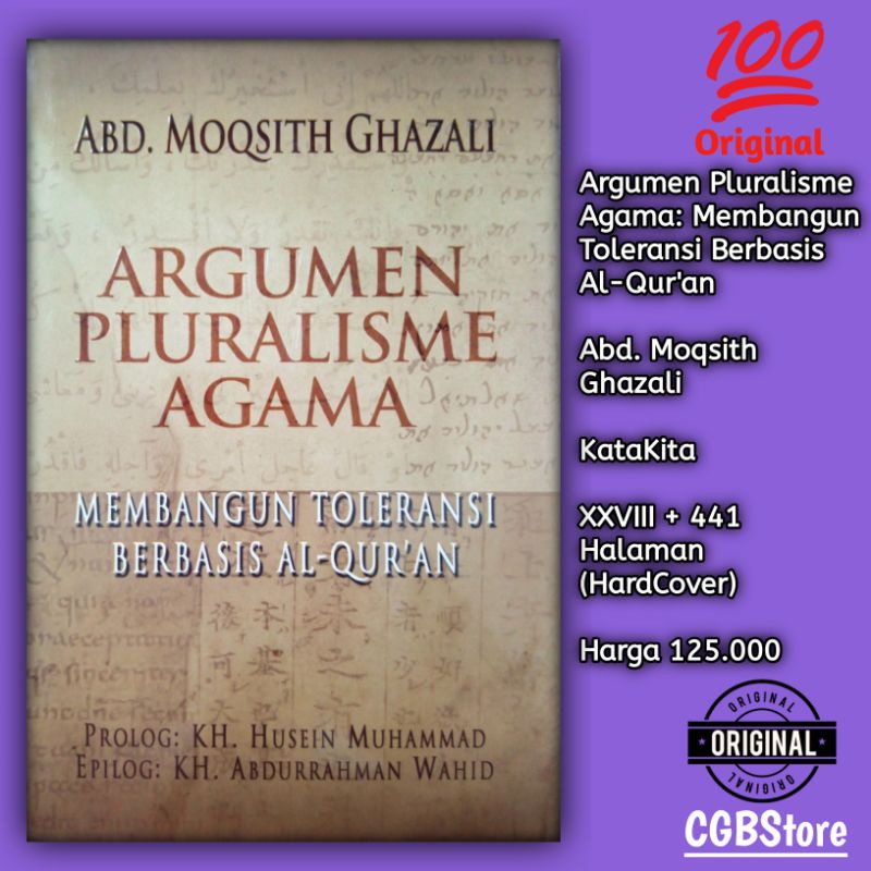 Jual Argumen Pluralisme Agama Membangun Toleransi Berbasis Al Quran Hc