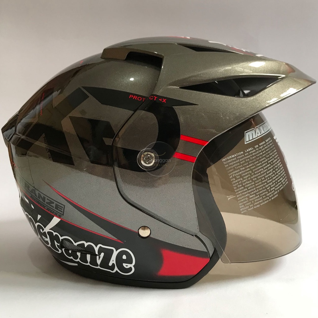 Jual Helm Half Face Murah Bagus Keren SNI Experanze Abu Shopee Indonesia