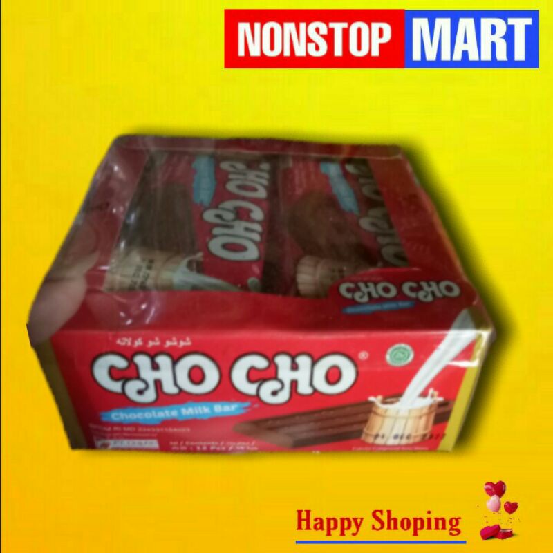 Jual CHO CHO Chocolate milk bar 1 pack isi 12 pcs | Shopee Indonesia