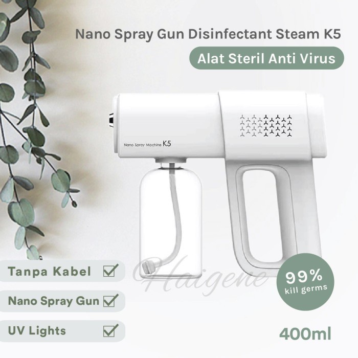 Jual Nano Spray Gun Disinfectant UV Light Wireless | Shopee Indonesia