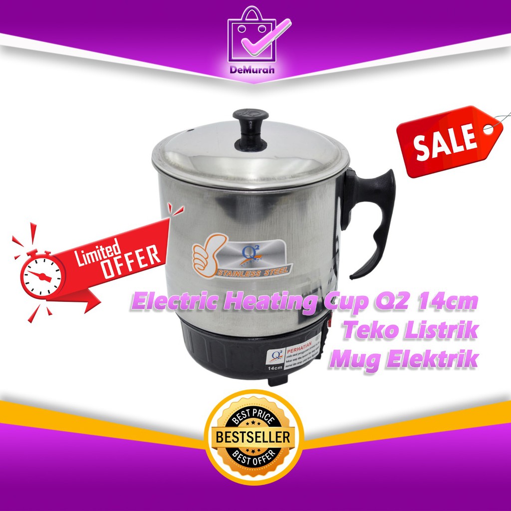 Jual Electric Heating Cup Q2 14cm / Teko Listrik / Mug Elektrik