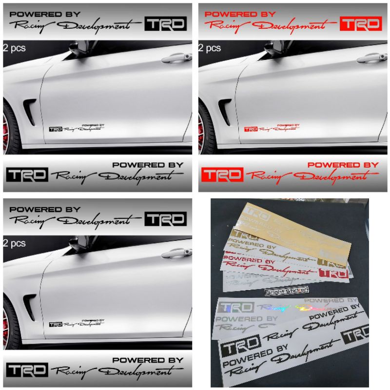 Jual STICKER TRD POWERED BY RACING DEVELOPMENT CUTTING | Shopee Indonesia