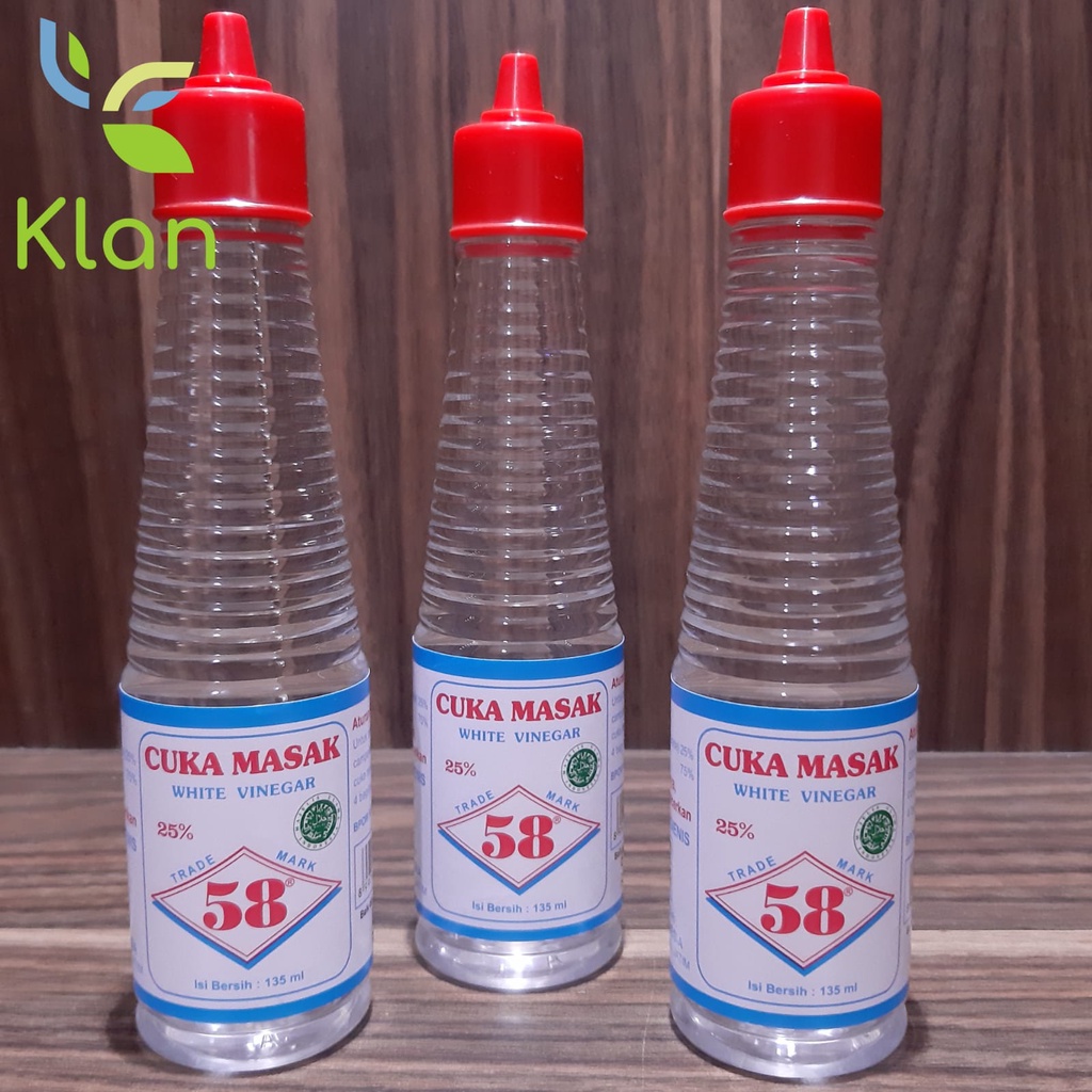 Jual CUKA MASAK / WHITE VINEGAR 135 ML MERK 58 HALAL Shopee Indonesia