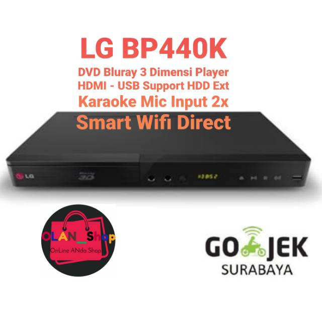 Jual LG Dvd Bluray Dimensi Player BP440K BP440 Karaoke Usb Smart Wifi