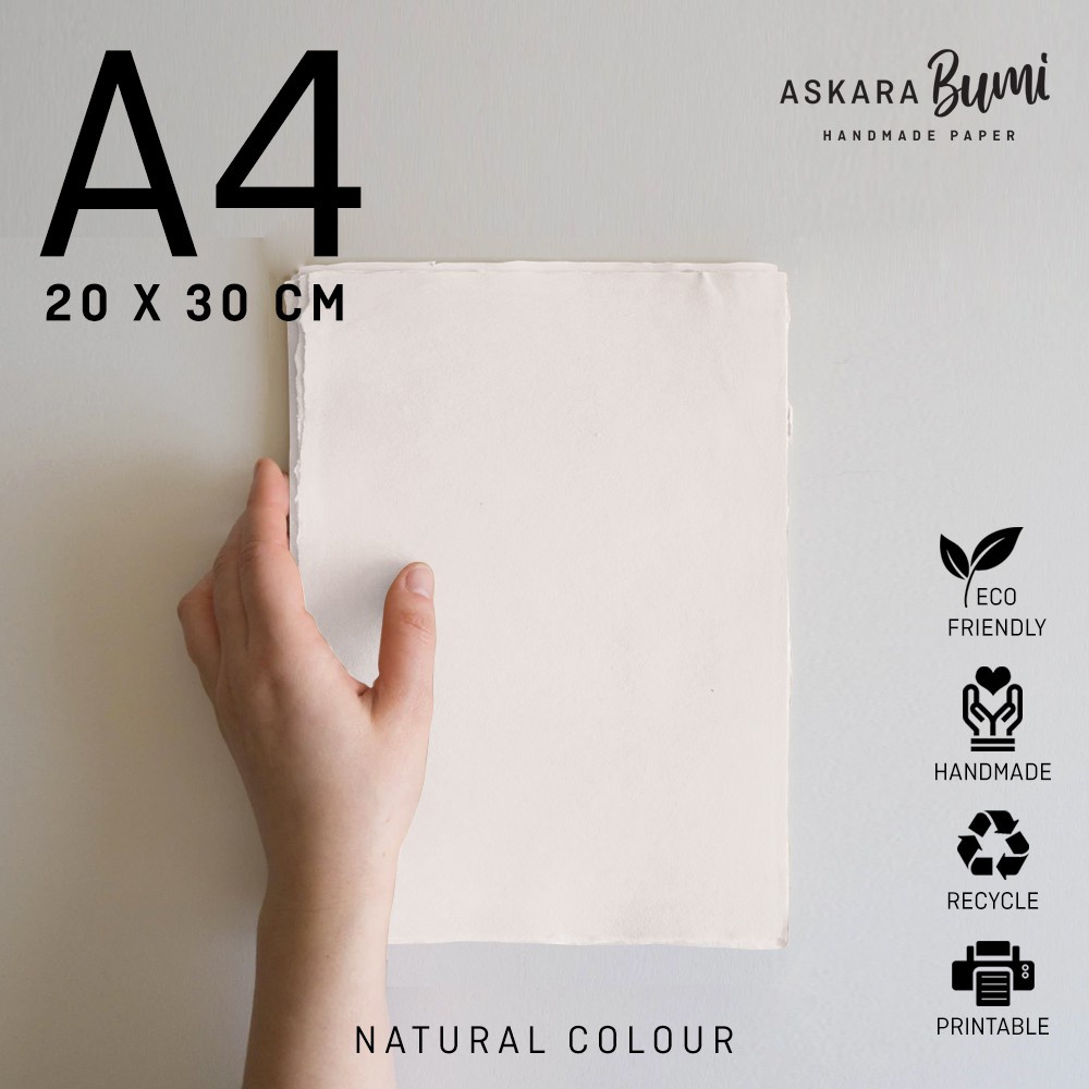 Jual Handmade Paper A4 Kertas Daur Ulang Hand Made Recycle