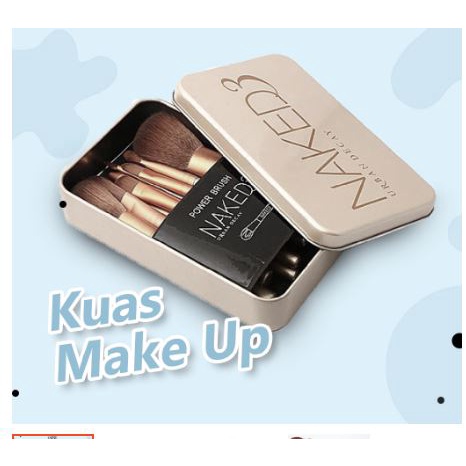 Jual Kuas Kaleng Naked Isi Brush Kuas Make Up Naked Kaleng Isi Shopee Indonesia