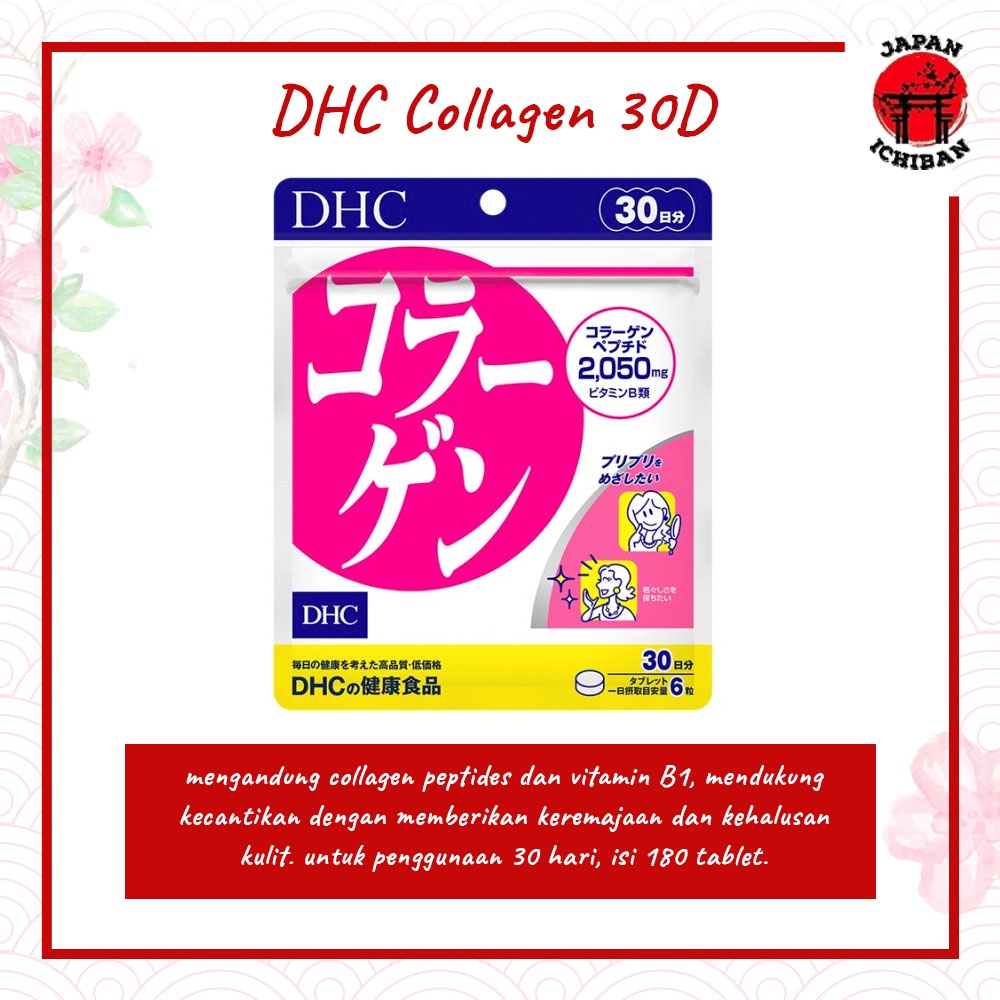 Jual DHC Collagen 30 Days 180tablet Vitamin untuk Kulit Original Jepang