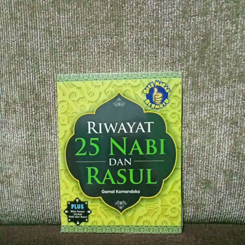 Jual Riwayat 25 Nabi Dan Rasul. Bonus Mini Poster Silsilah Nabi Dan ...