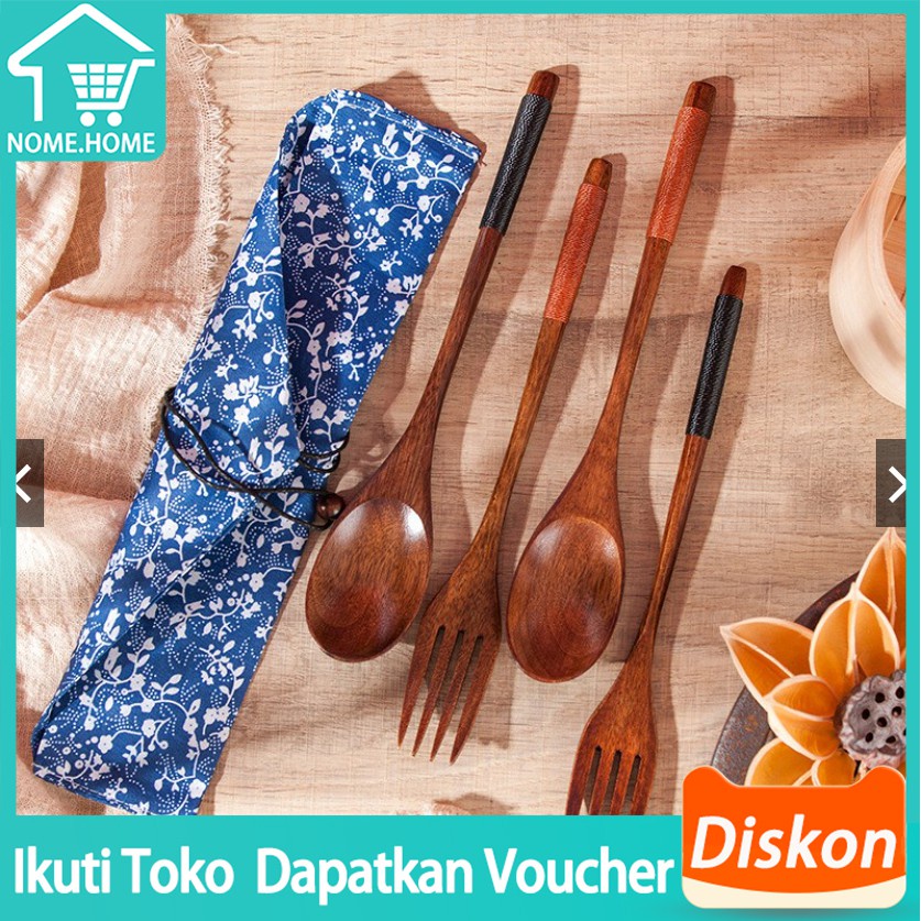 Jual Set Peralatan Makan Sumpit Kayu Korea Set Peralatan Makan Kayu Sumpit Kayu Sendok Kayu