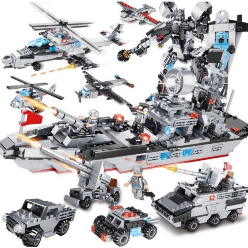 Jual GOYANG HARGA:: Mainan Lego Brick Kapal Perang Set 19 in 1 Mainan ...
